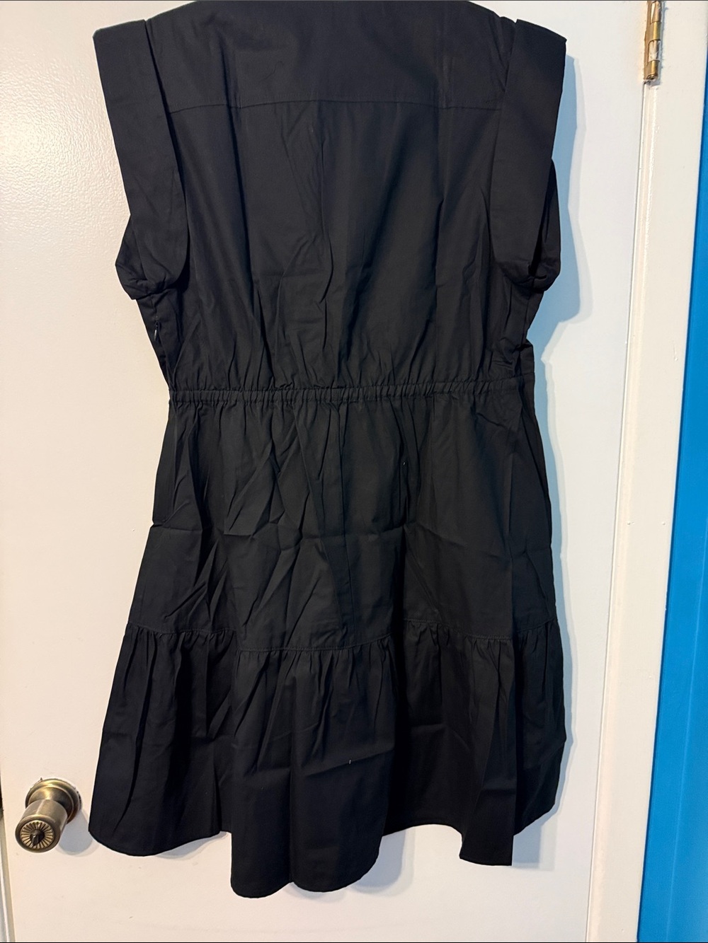 Steve Madden Black Twist-Front Mini Dress - Picture 2 of 3